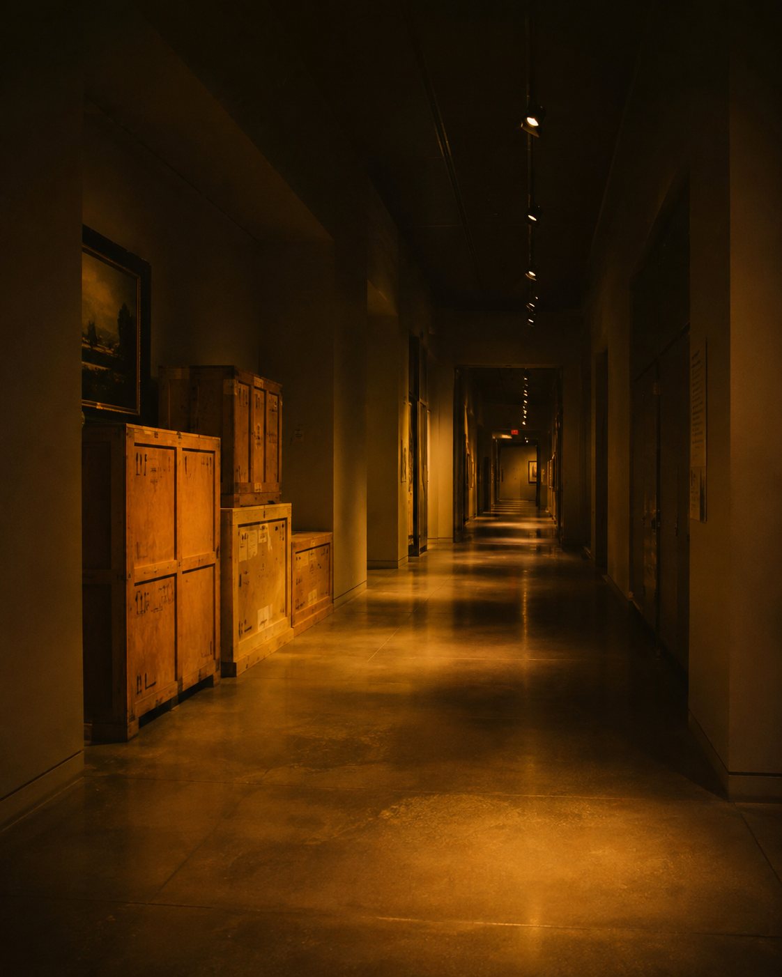 Room 01 — the corridor
