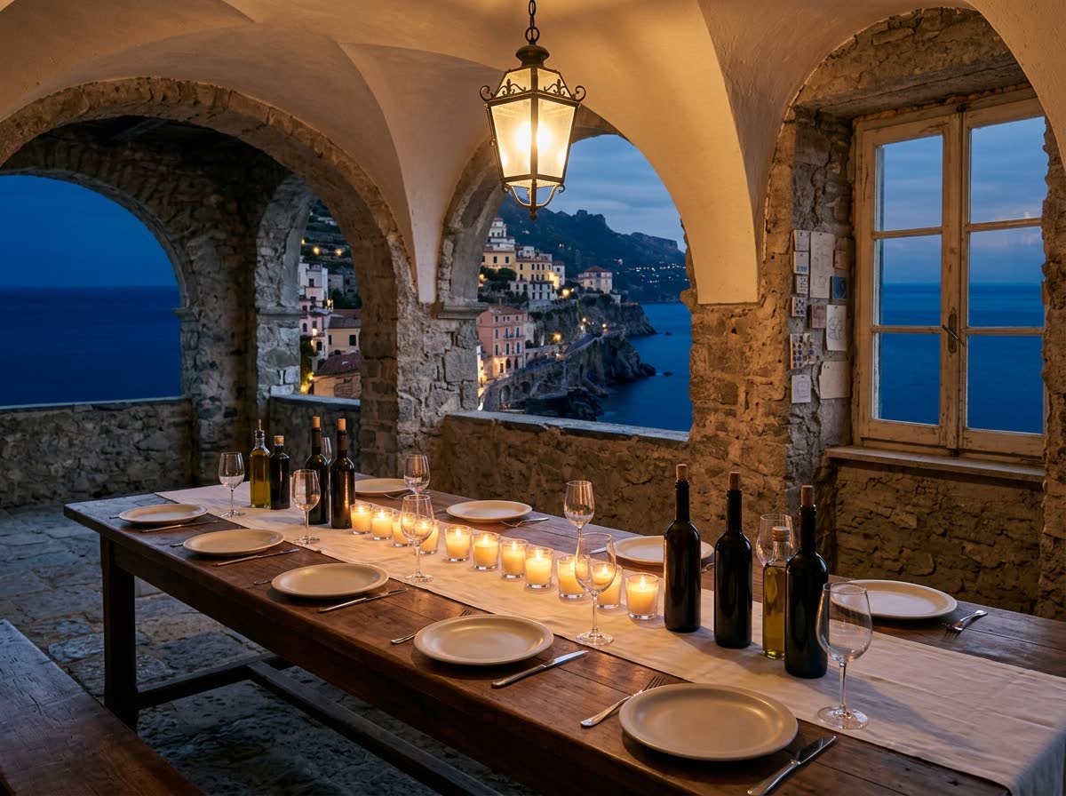 La tavola comune sulla loggia