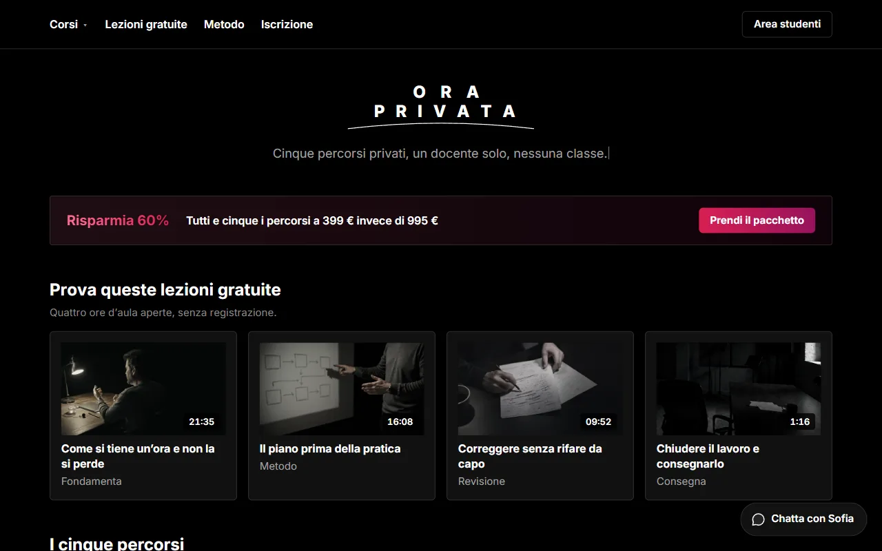 Pagina realizzata: Ora Privata