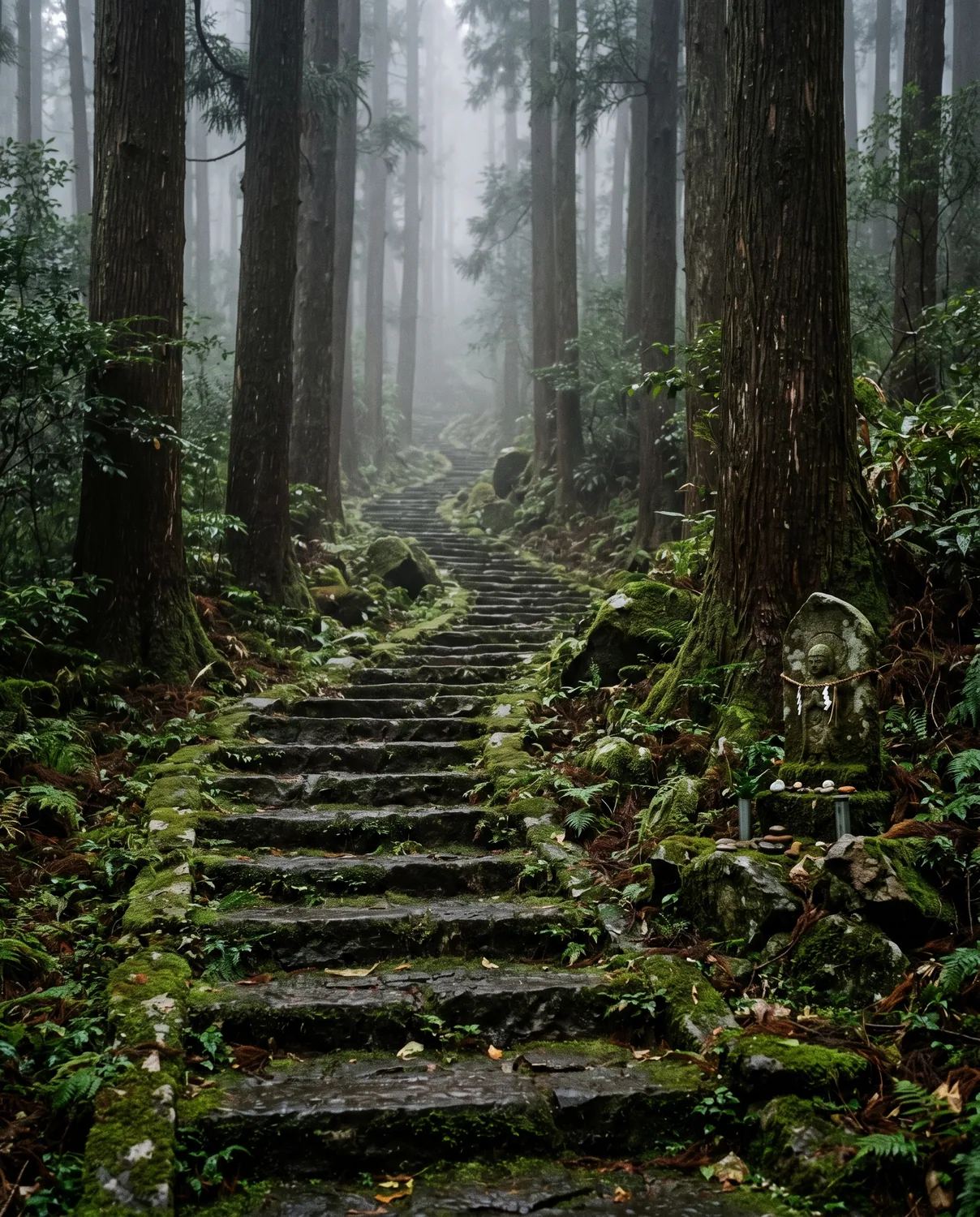 Il Kumano Kodō, dove il cammino entra nel bosco di cedri